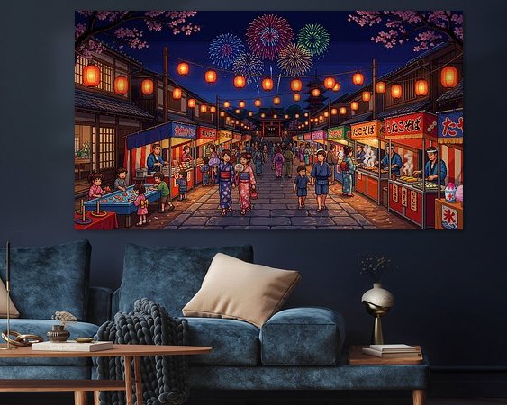 Example of the artwork in a room