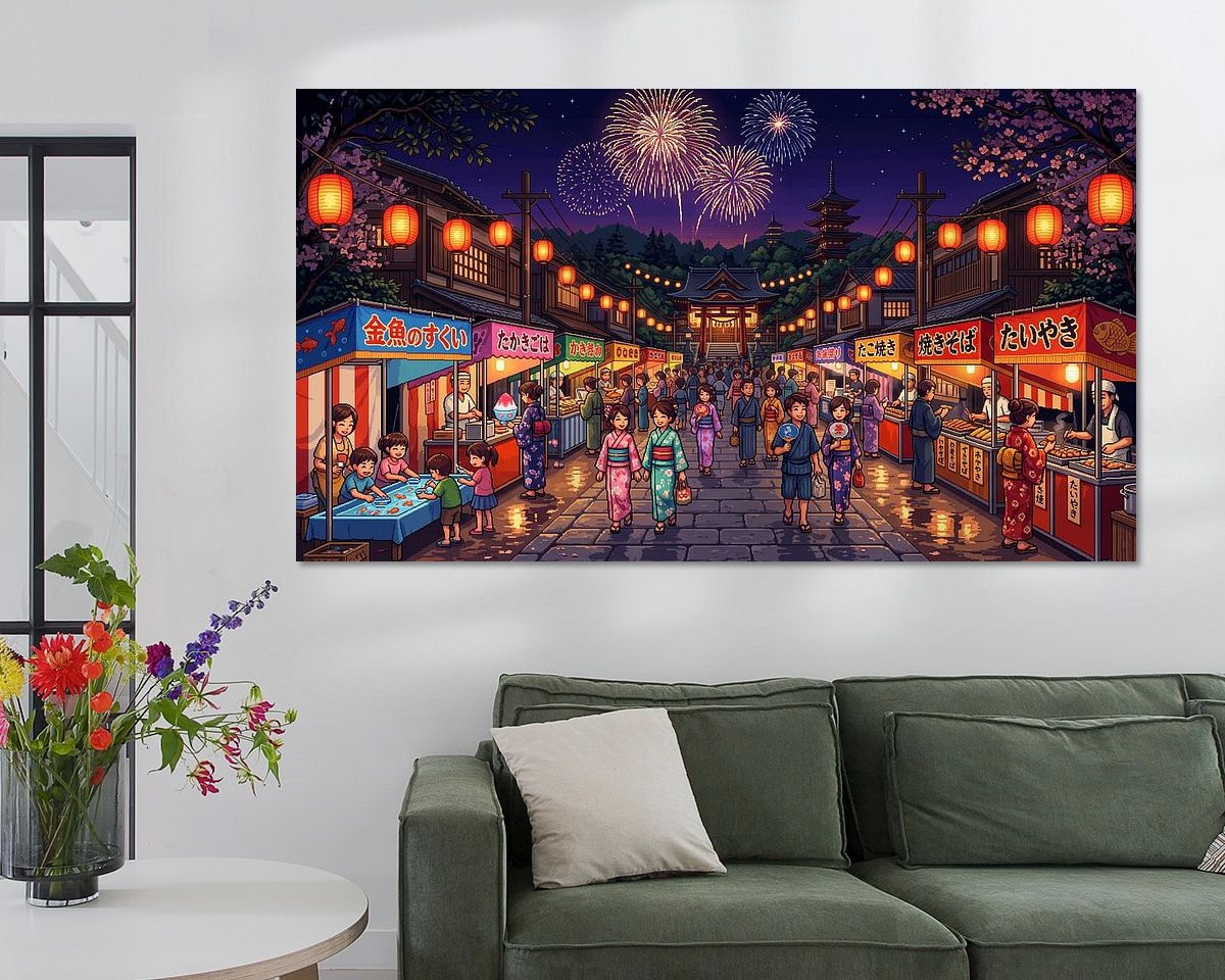 Example of the artwork in a room