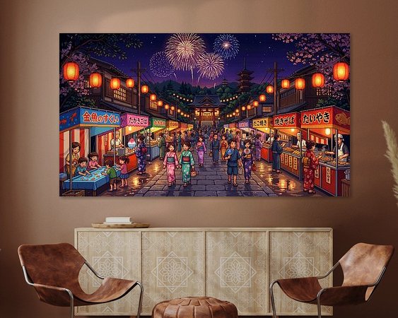 Example of the artwork in a room