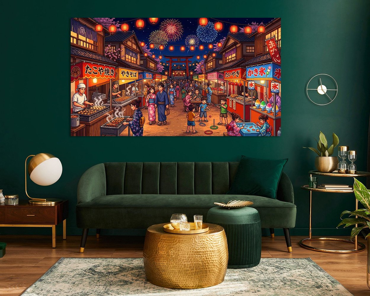 Example of the artwork in a room