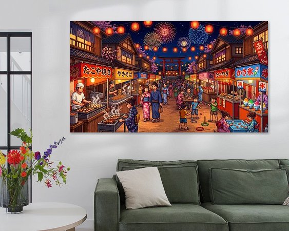 Example of the artwork in a room