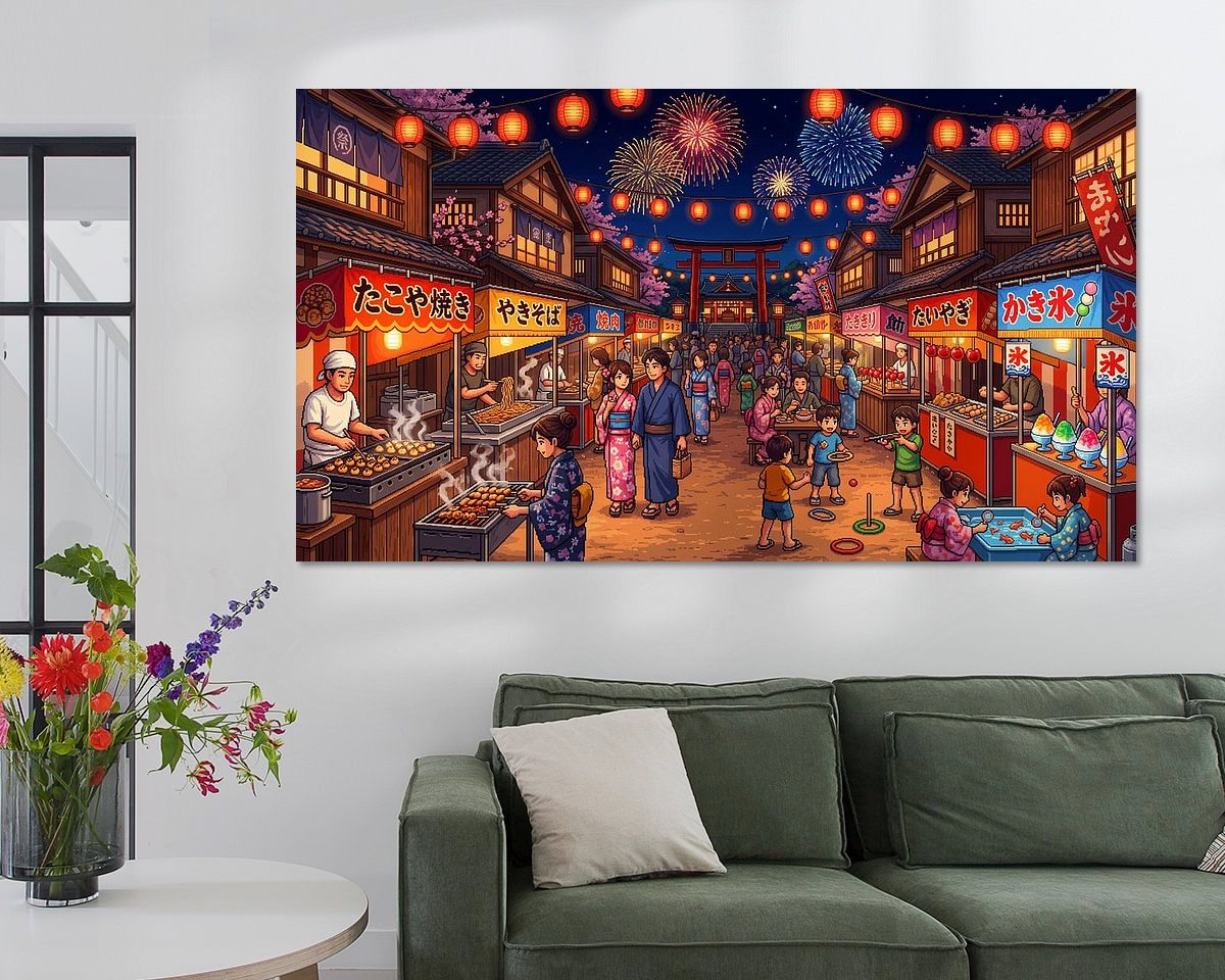 Example of the artwork in a room