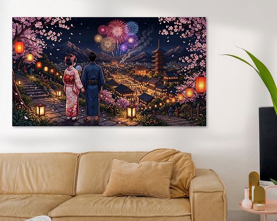 Example of the artwork in a room
