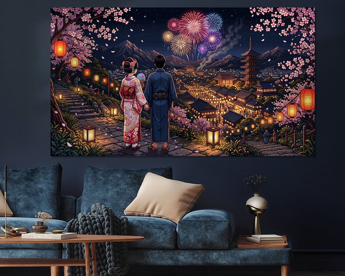 Example of the artwork in a room