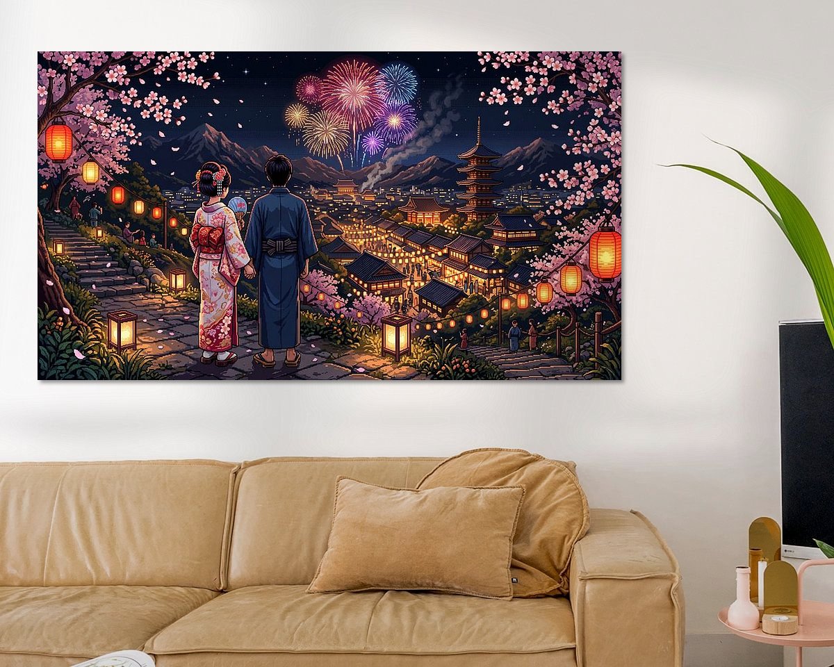 Example of the artwork in a room