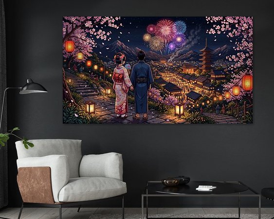 Example of the artwork in a room