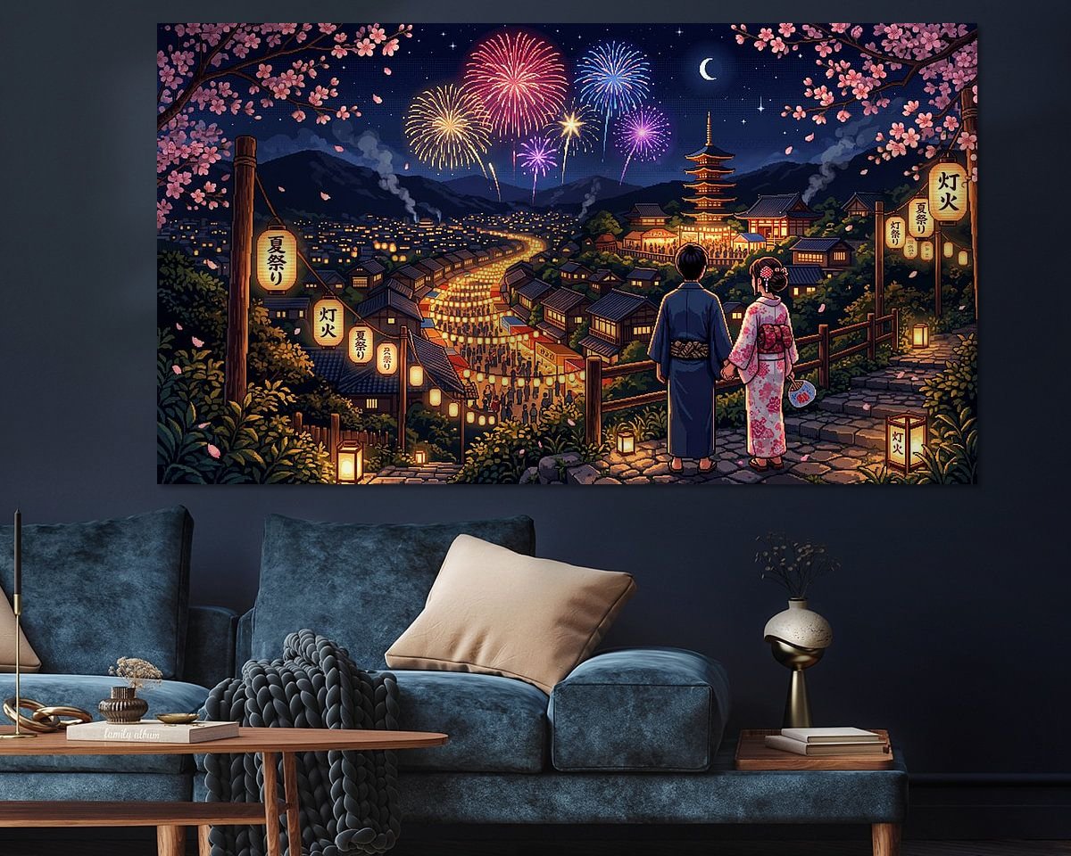 Example of the artwork in a room