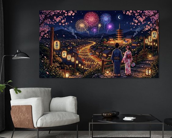 Example of the artwork in a room