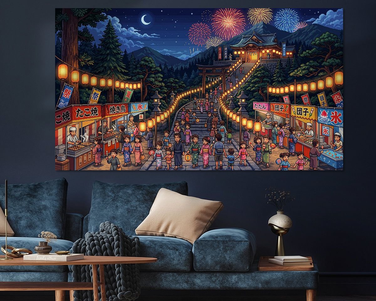 Example of the artwork in a room