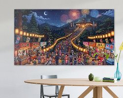 Example of the artwork in a room