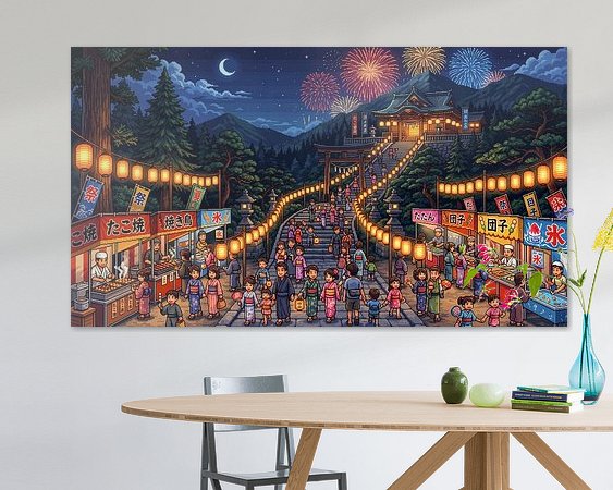 Example of the artwork in a room