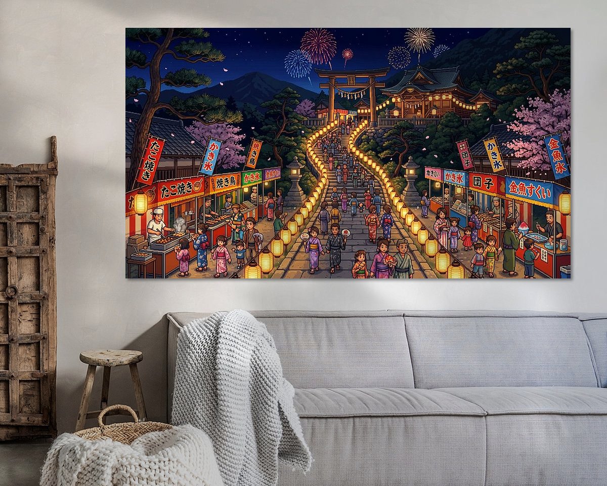 Example of the artwork in a room