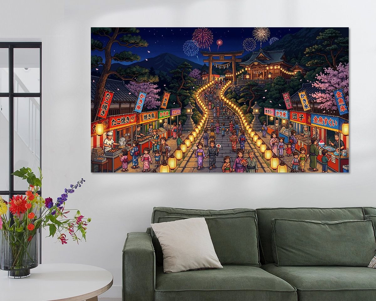 Example of the artwork in a room