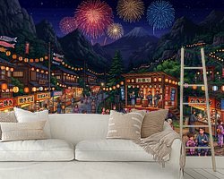 Example of the artwork in a room