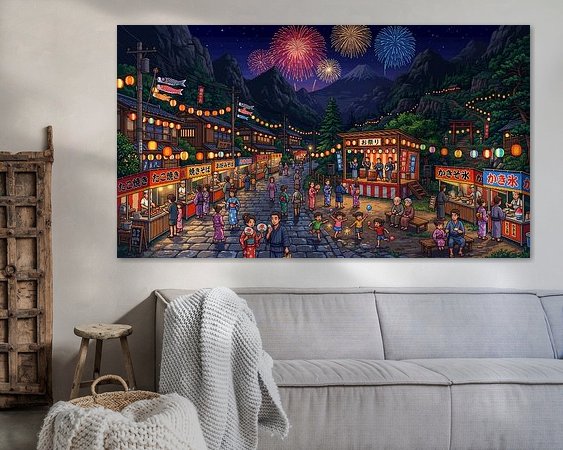 Example of the artwork in a room