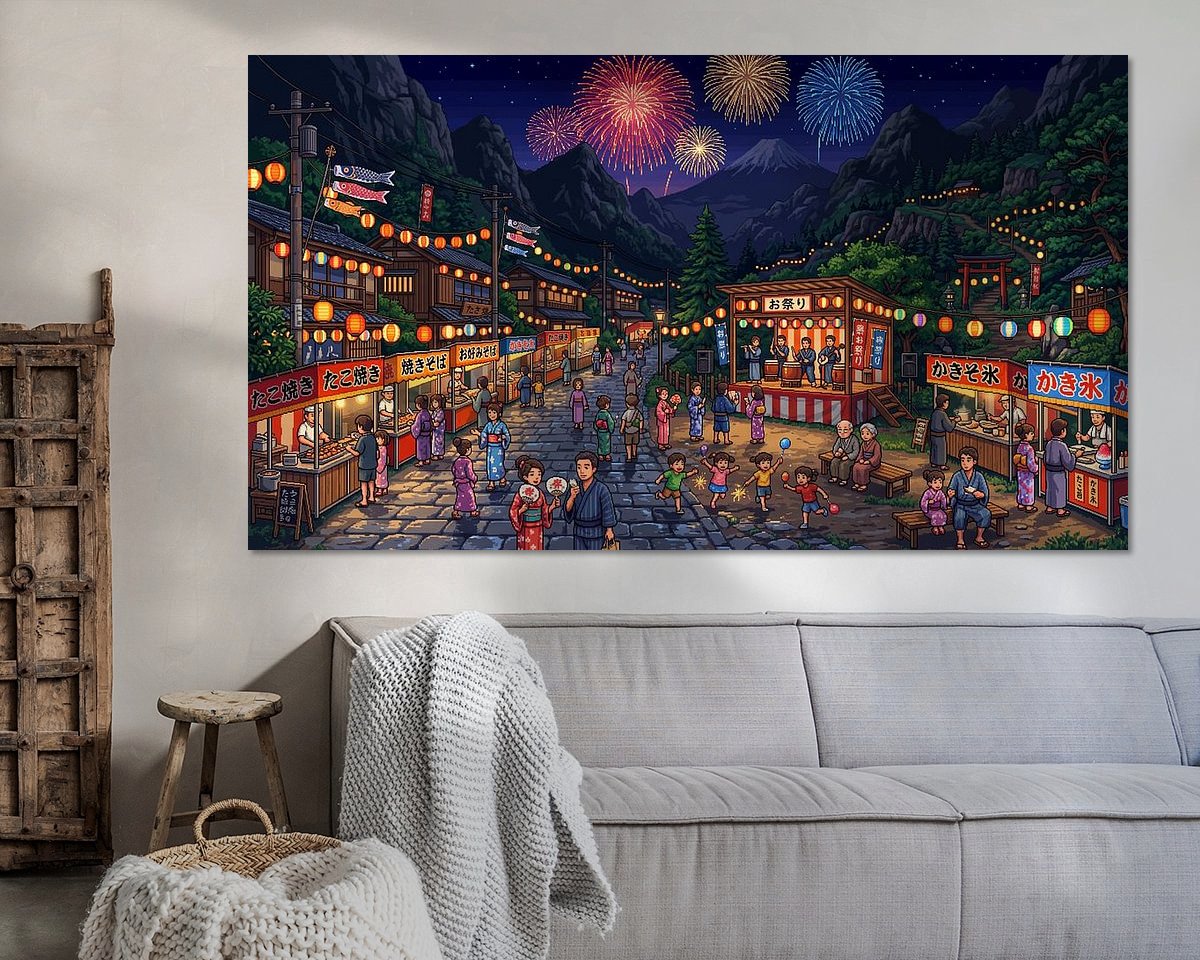 Example of the artwork in a room
