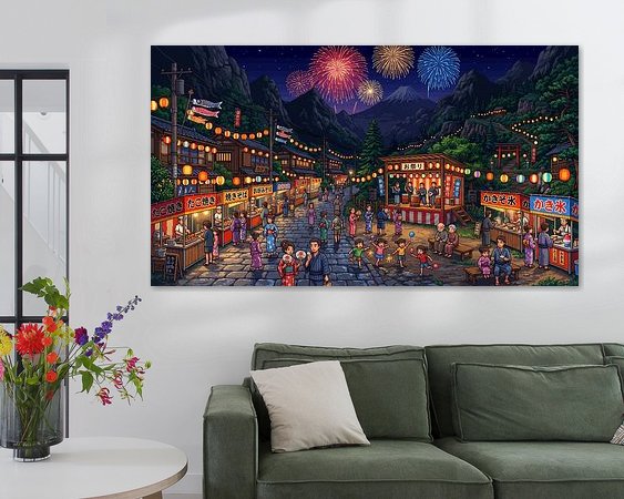 Example of the artwork in a room
