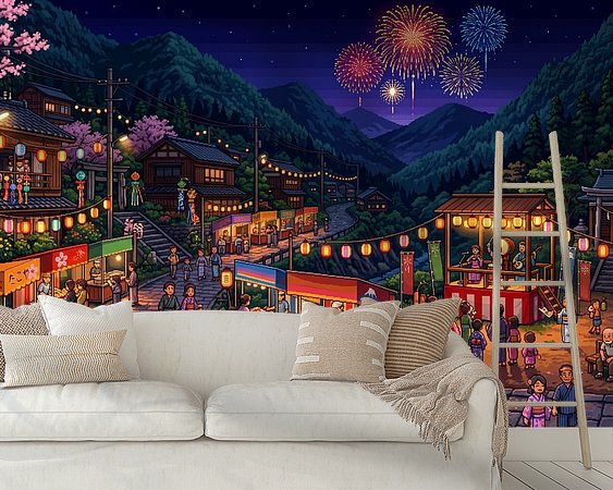 Example of the artwork in a room