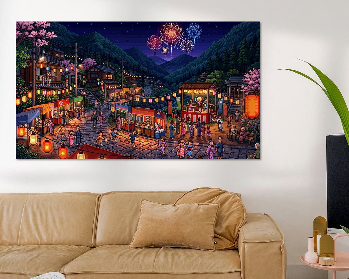 Example of the artwork in a room