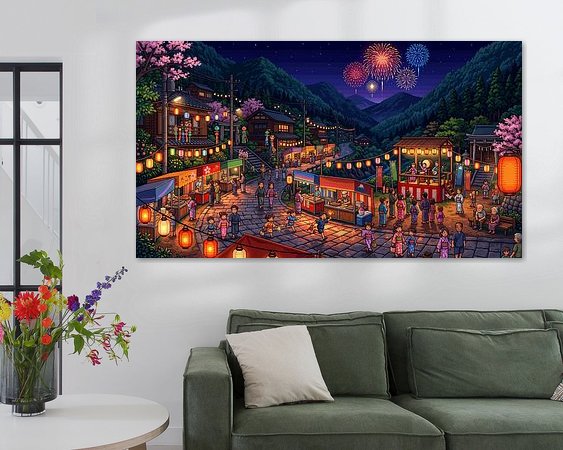 Example of the artwork in a room
