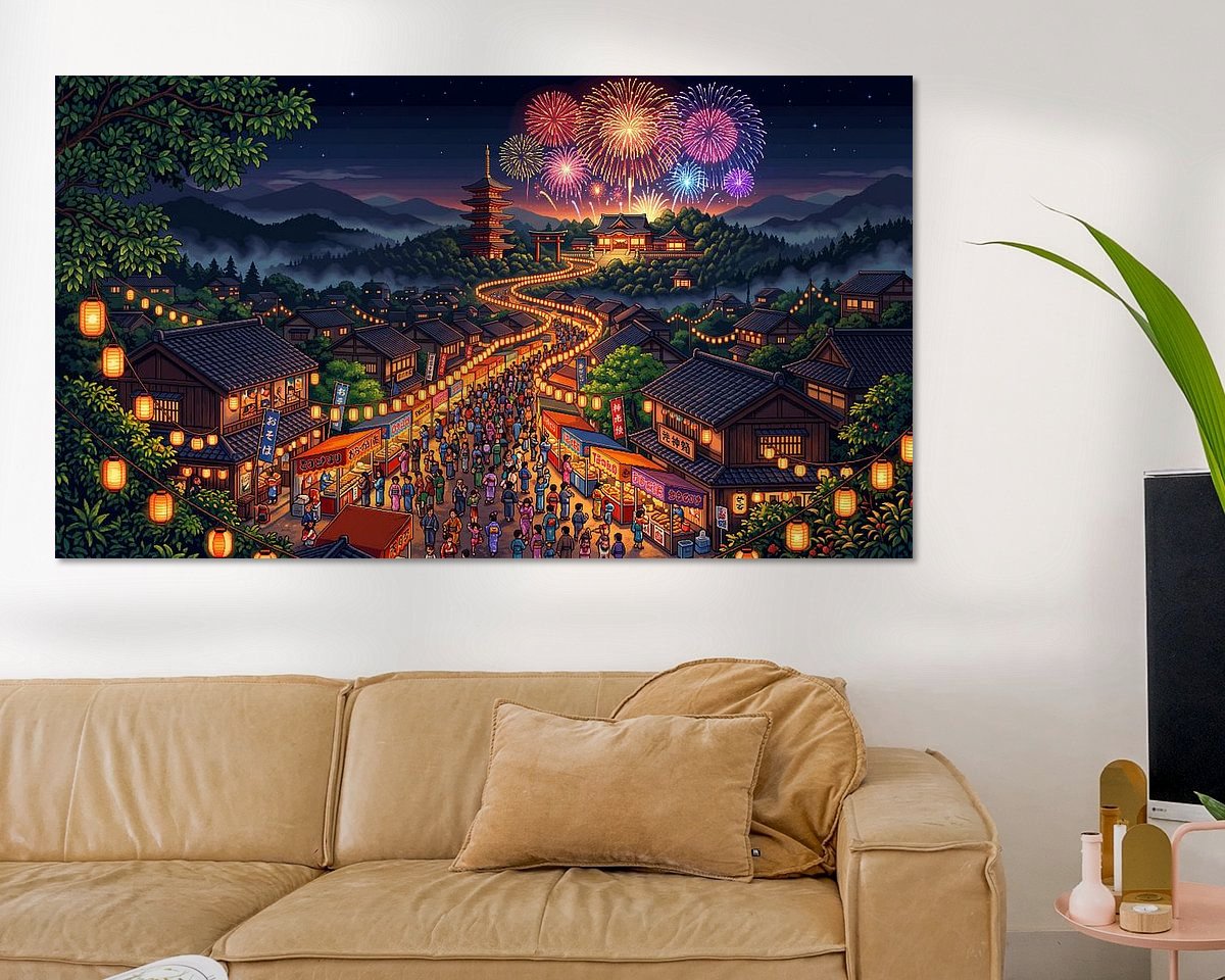 Example of the artwork in a room