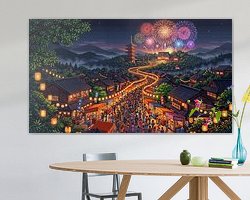 Example of the artwork in a room