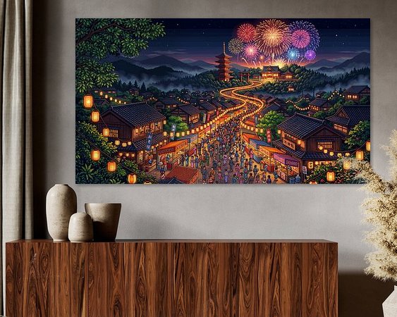 Example of the artwork in a room