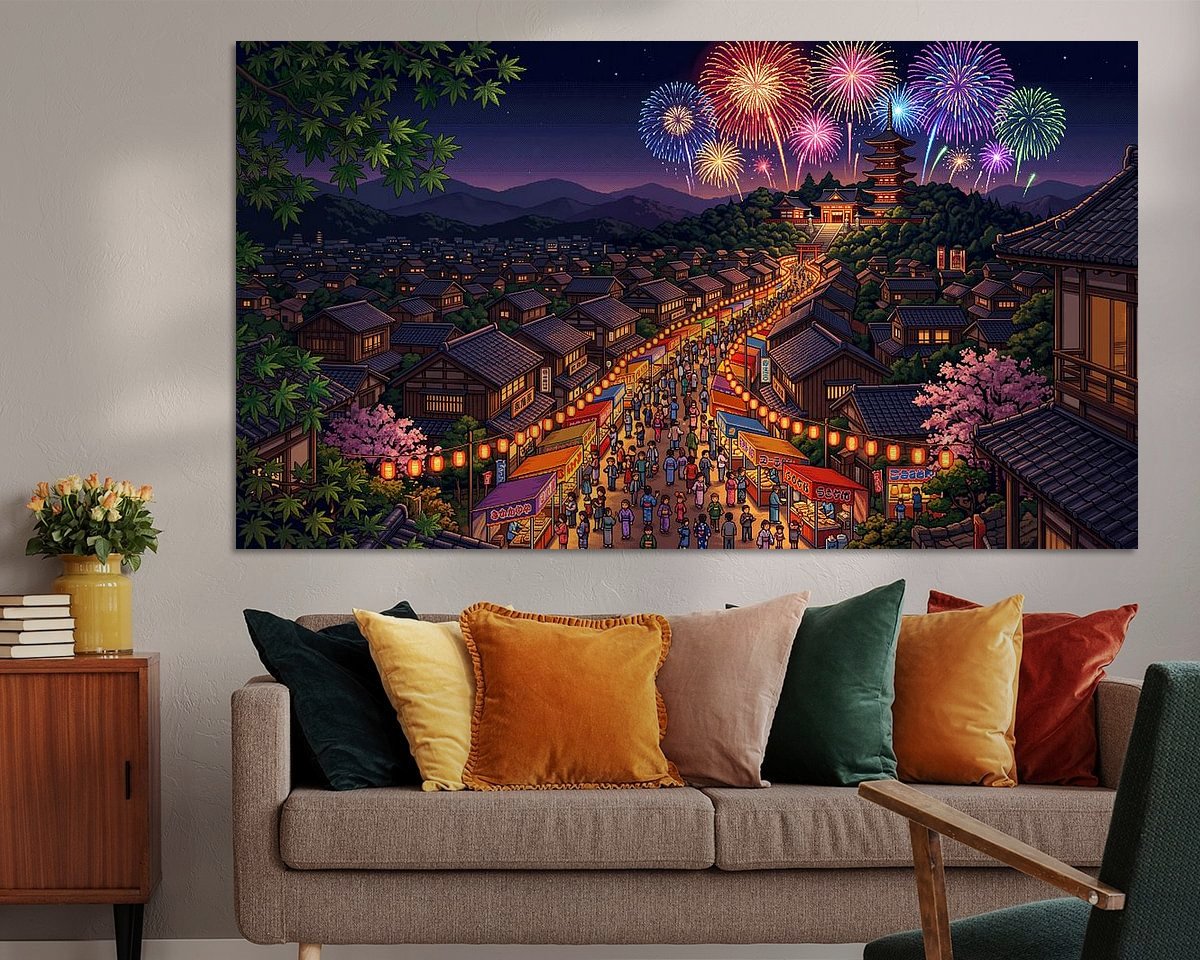 Example of the artwork in a room