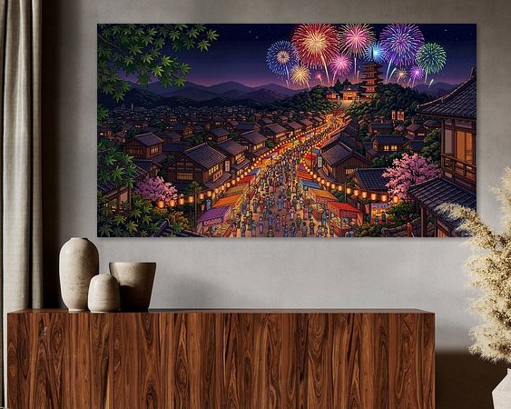 Example of the artwork in a room