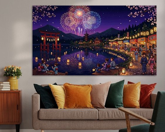 Example of the artwork in a room