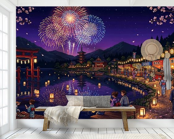 Example of the artwork in a room