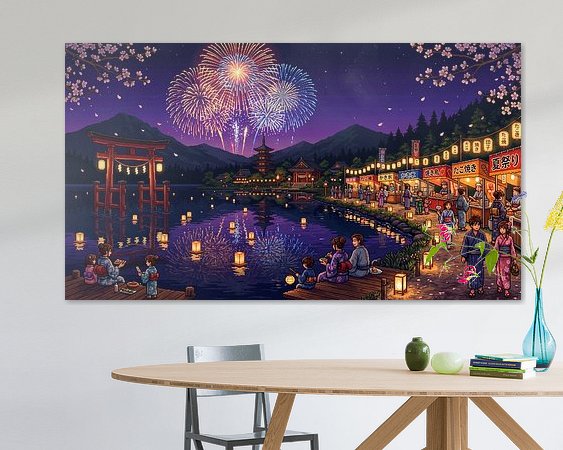 Example of the artwork in a room