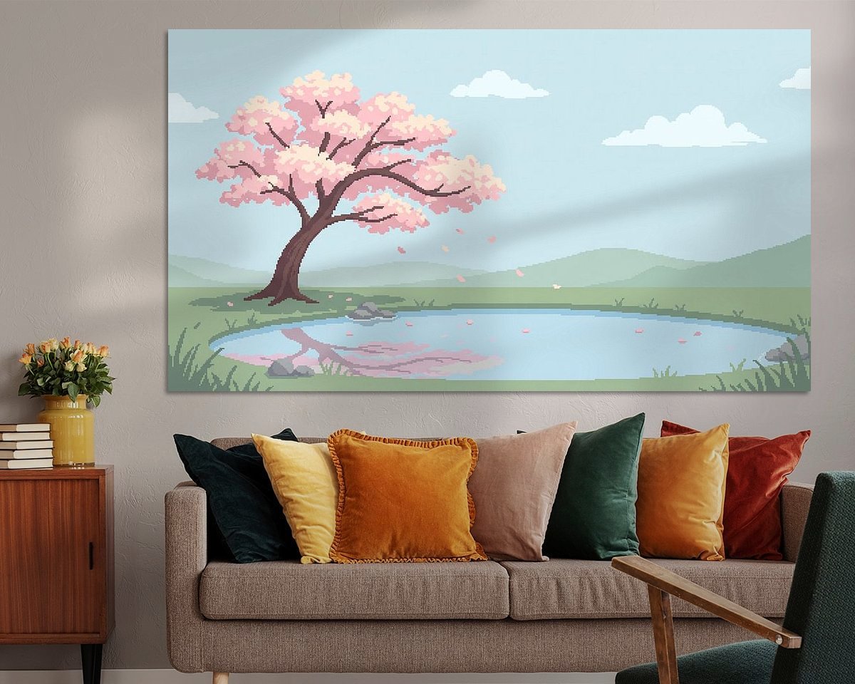 Example of the artwork in a room