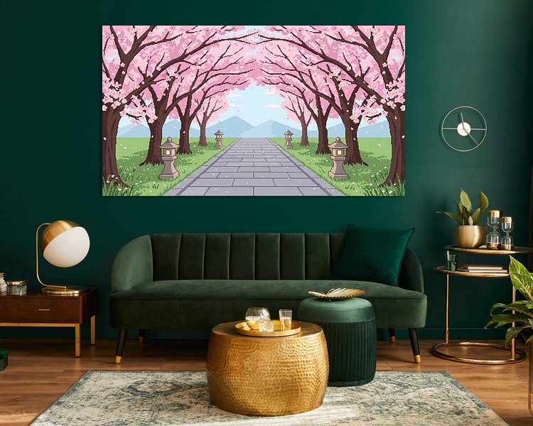 Example of the artwork in a room