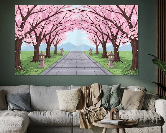 Example of the artwork in a room