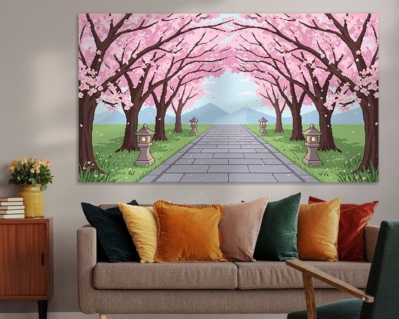 Example of the artwork in a room