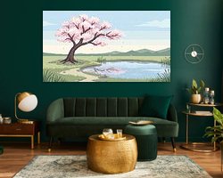 Example of the artwork in a room