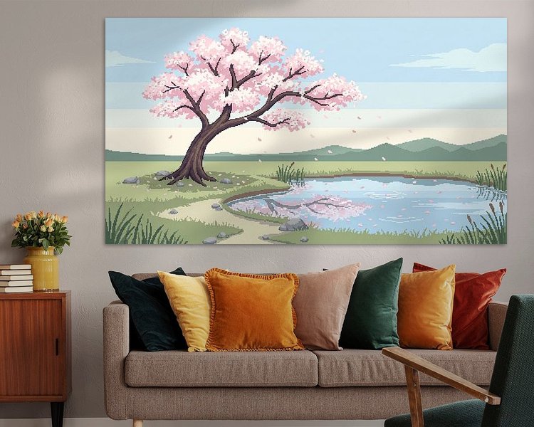 Example of the artwork in a room