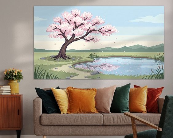 Example of the artwork in a room