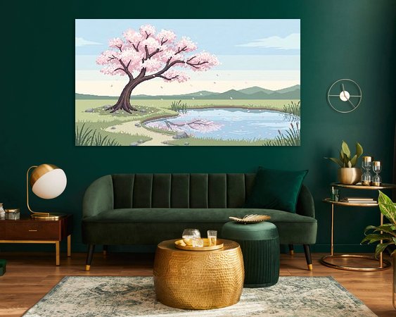 Example of the artwork in a room