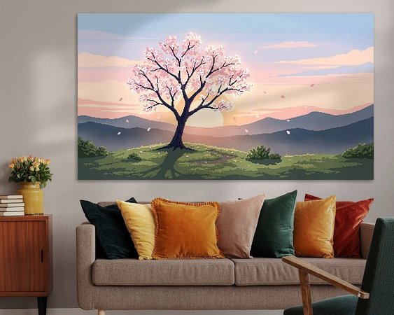 Example of the artwork in a room