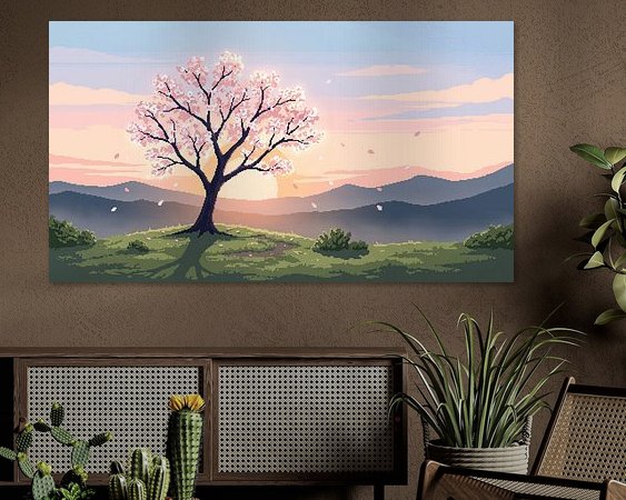 Example of the artwork in a room