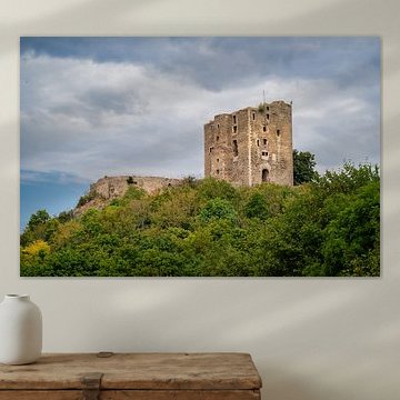 Ein Blick auf die Burgruine Arnstein