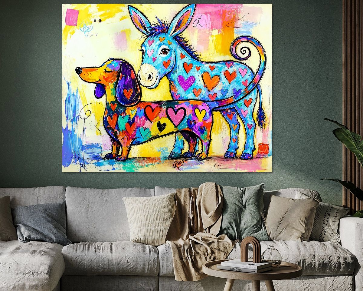 Example of the artwork in a room