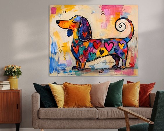 Example of the artwork in a room