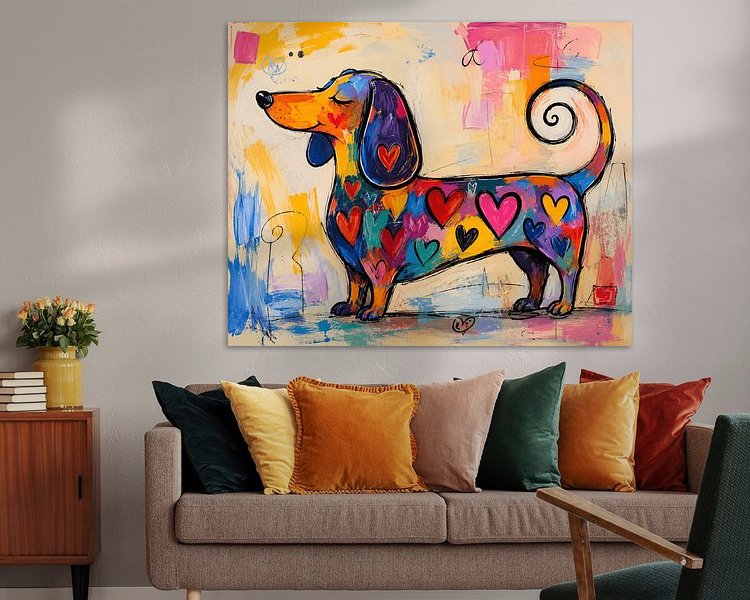 Example of the artwork in a room