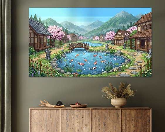Example of the artwork in a room