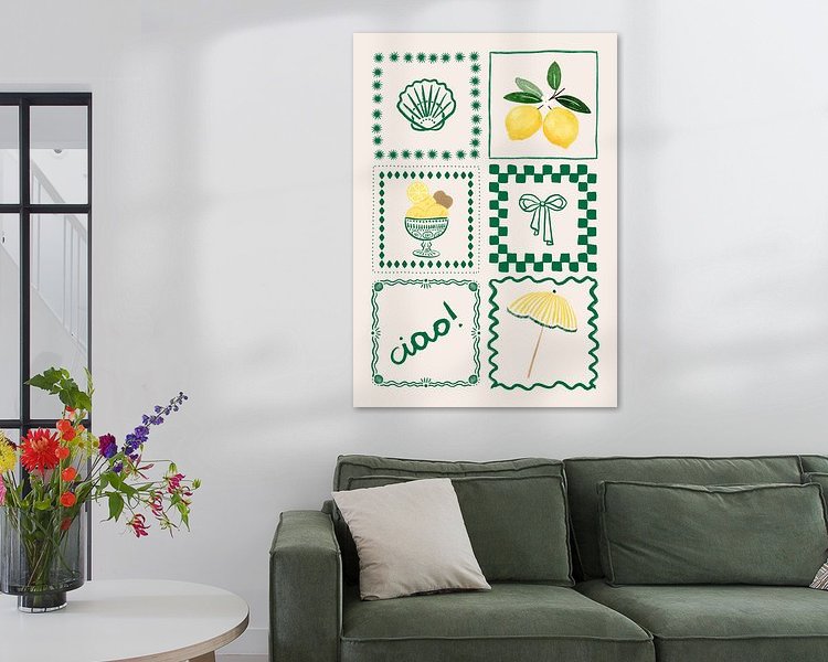 Example of the artwork in a room