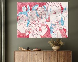 Example of the artwork in a room