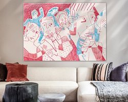 Example of the artwork in a room